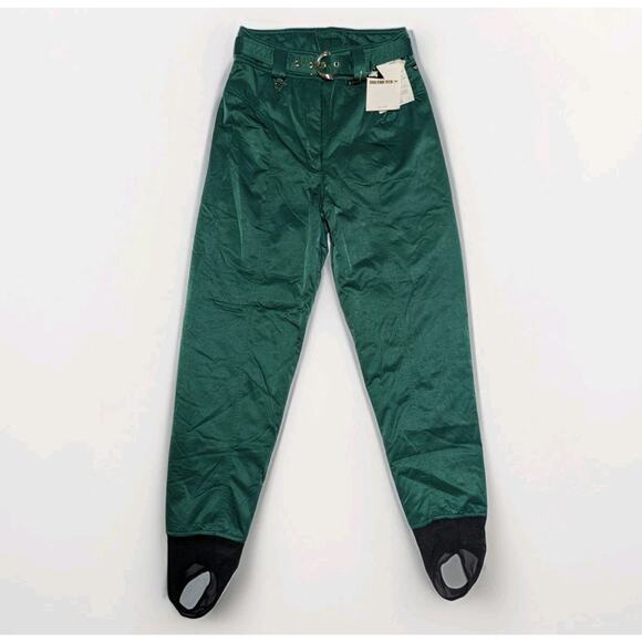 Obermeyer Stiletto T Thermolite Insulated Ski Pants Retro Green Size 10 Tall - Picture 1 of 14
